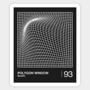 Polygon Window / Minimalist Graphic Artwork Design Sticker